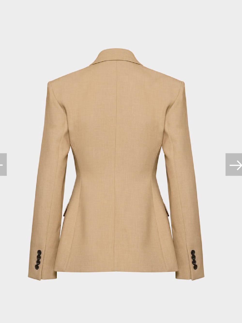ARITZIA BABATON Heather Gold Standout Blazer - Picture 2 of 9